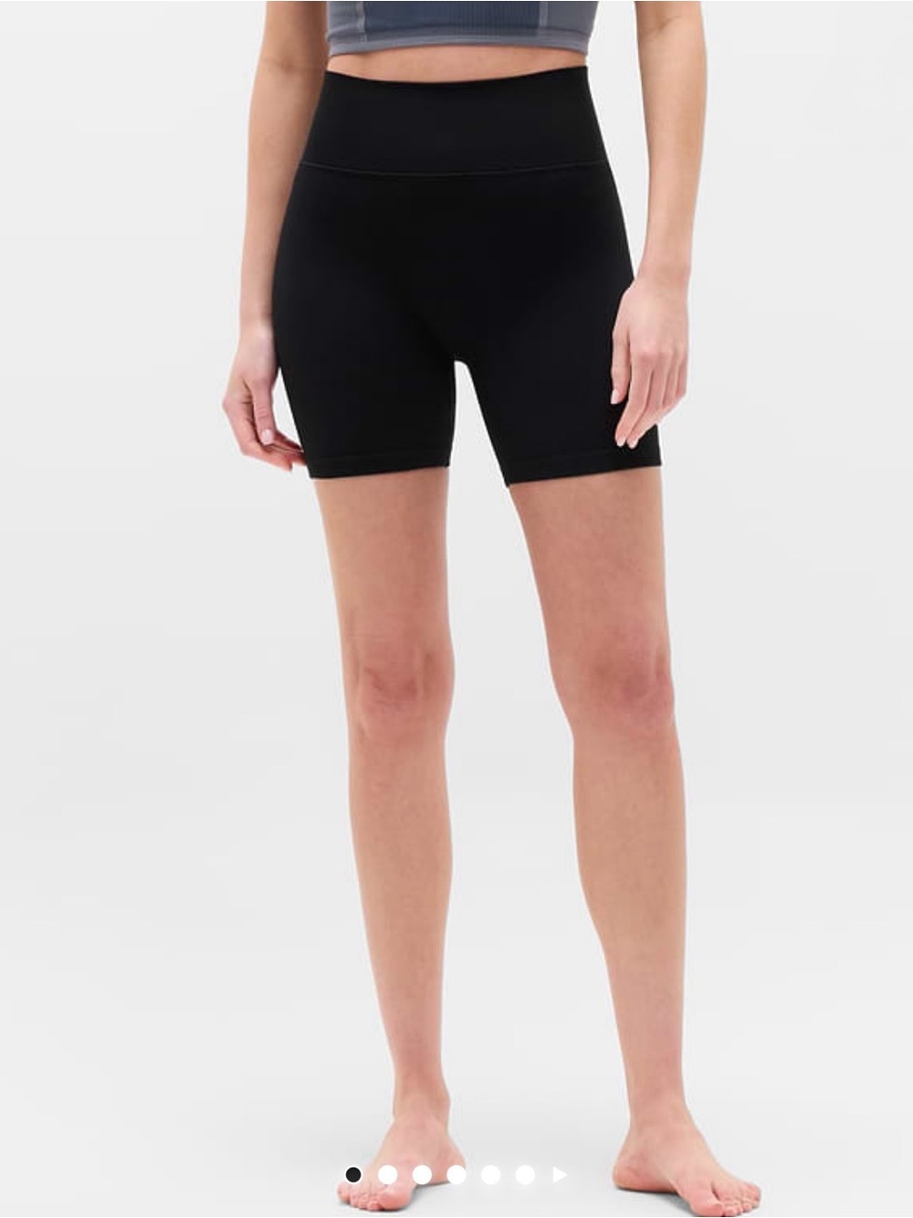 Recharge Seamless 5” Athleta Black High-Rise Bike Shorts